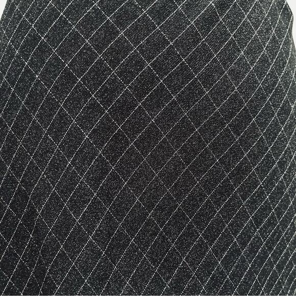 NEW Willi Smith Vintage 90s Windowpane Plaid Two Tone Longline Maxi Skirt 8 NWOT - Picture 14 of 16